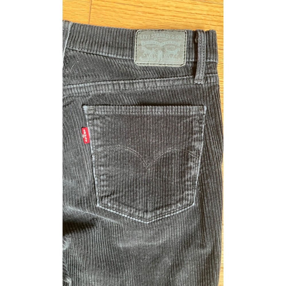 Levis Corduroy Bootcut Pants Black Size 30x28 Western Cowgirl - Picture 4 of 8